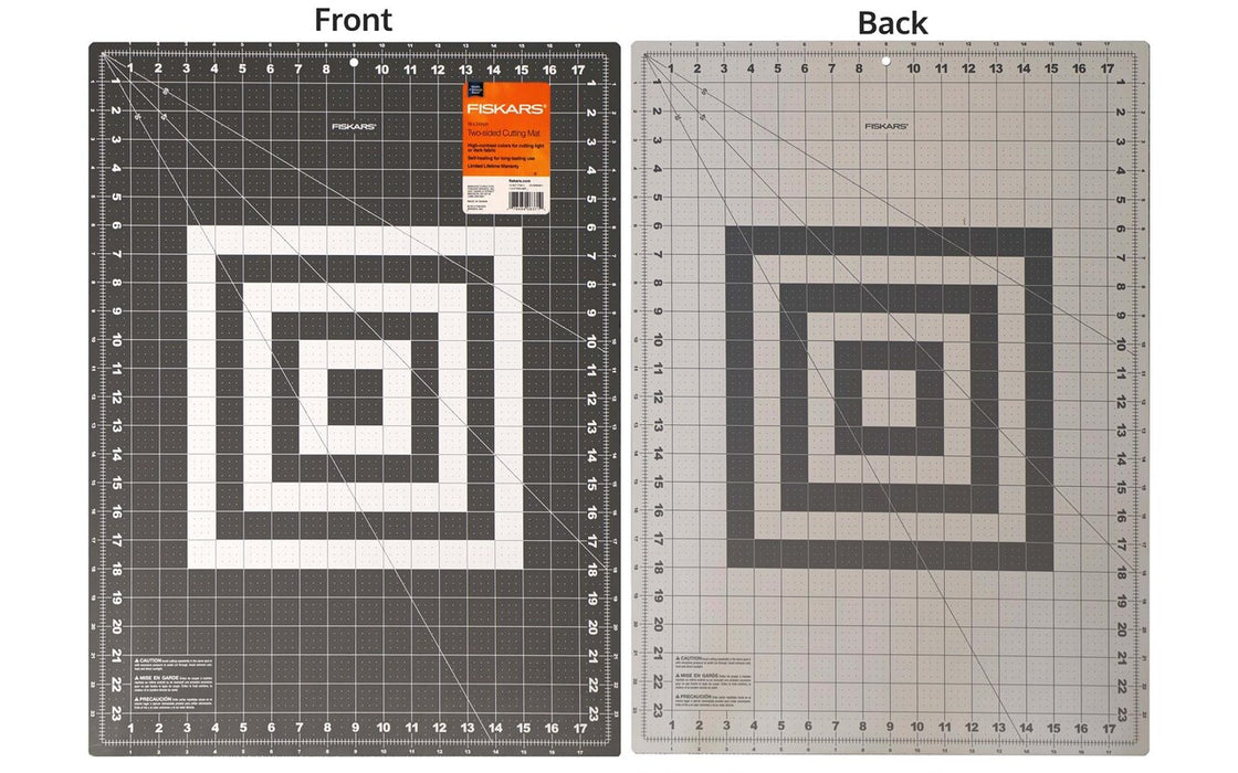 Fiskar's Self Healing Cutting Mat for Crafts, Sewing, and Quilting Projects, 18x24” (12-83727097J) , Gray