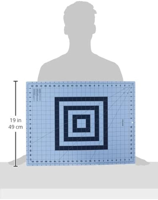 Fiskar's Self Healing Cutting Mat for Crafts, Sewing, and Quilting Projects, 18x24” (12-83727097J) , Gray