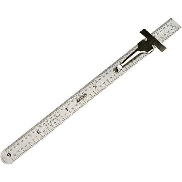 300/1 Steel Ruler 6"