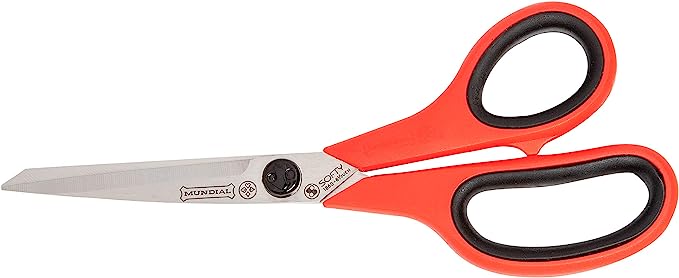 Mundial® CushionSoft 8-1/2-Inch Sewing Shears, Red/Black Handle