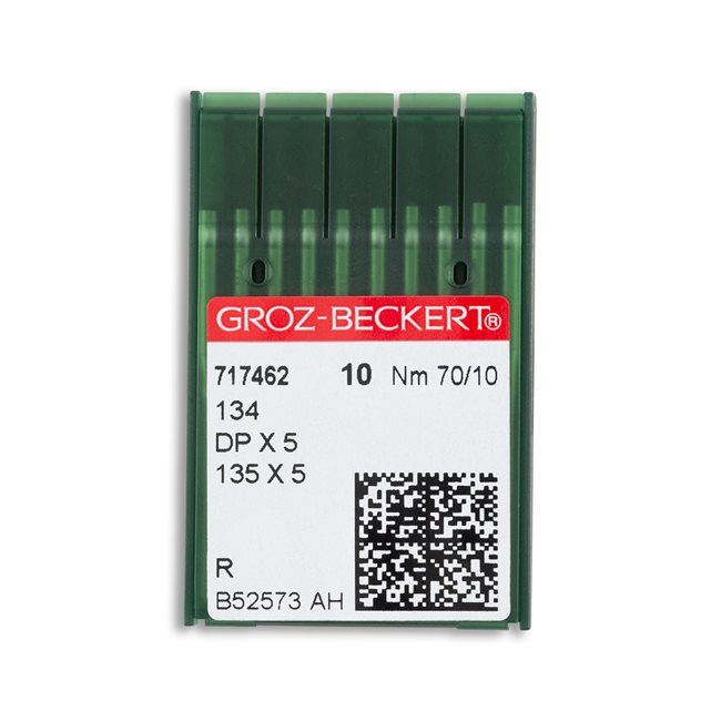 Groz-Beckert Regular Point Straight Stitch Industrial Machine Needles -- 134, 135x5, DPx5 - 10/Pack