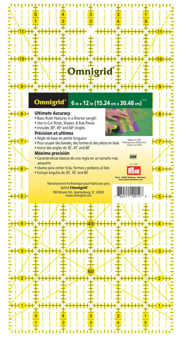 OMNIGRID® Non-Slip Ruler (6”x12”)