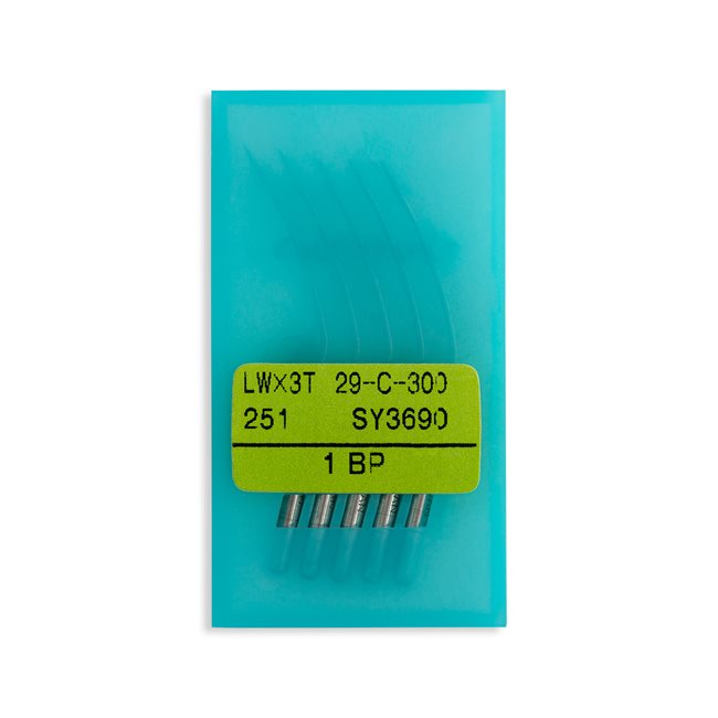Organ Short Ball Point Blind Stitch Industrial Machine Needles - Size 1 - 251, LWx3T, 29-C-300, SY3690 - 5/Pack