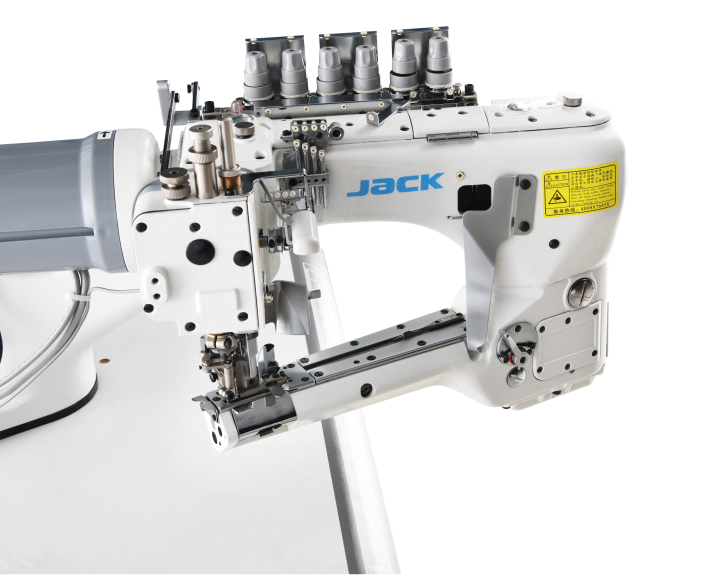 JK-8740C - BENDING ARM TYPE FOUR NEEDLE SIX THREAD ATTACHING SEWING MACHINE