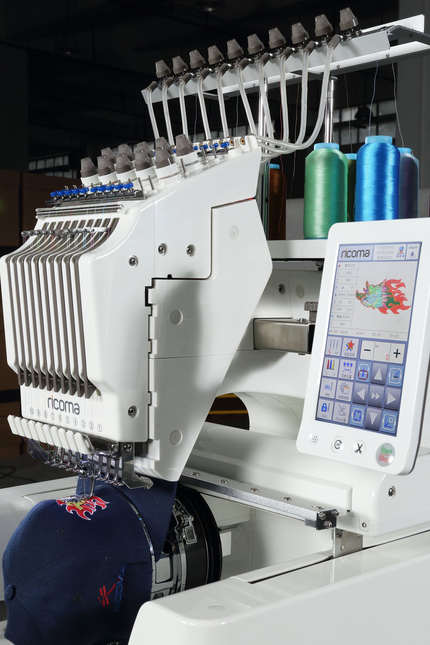 EM-1010-7S: Single-head entry-level embroidery machine — SEAMTEC CORP