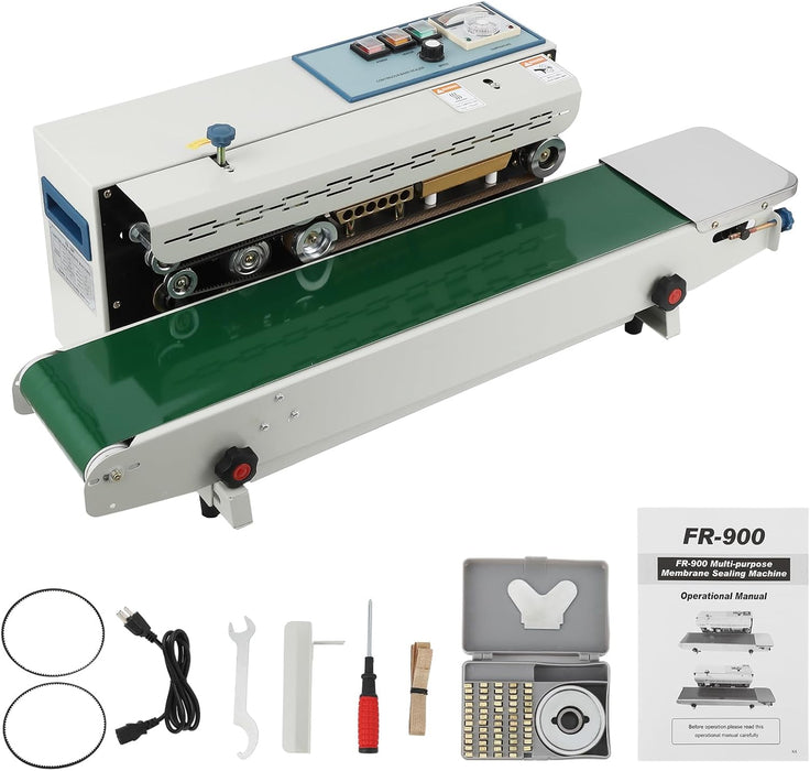 FR-900 Automatic Horizontal Continuous Plastic Bag Band Sealing Sealer Machine