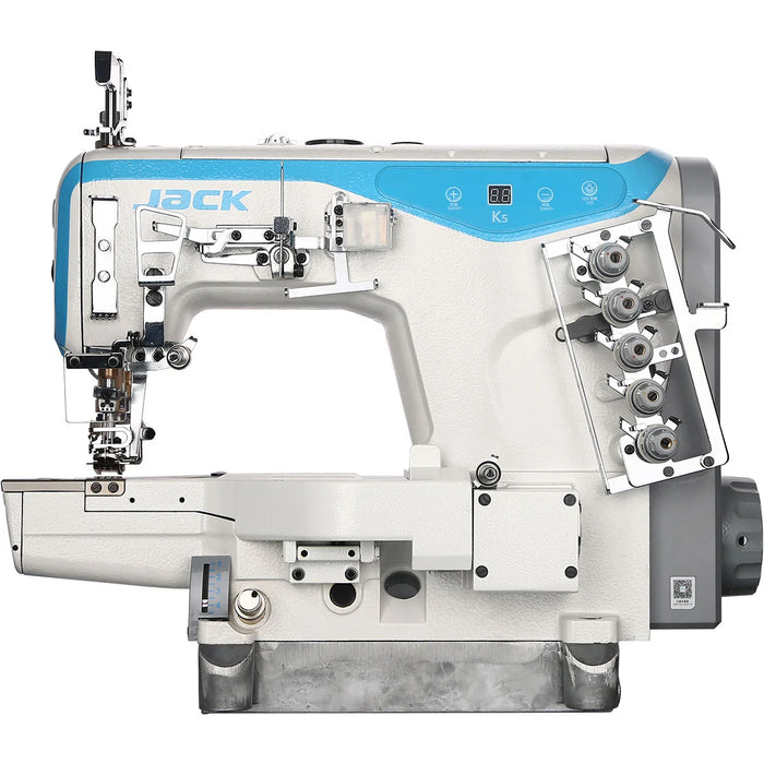 K5-D-D1GBX364 - CYLINDER BED COVERSTITCH SEWING MACHINE LEFT KNIFE TRIMMING MATERIAL WITH UNDER BED THREAD TRIMMER