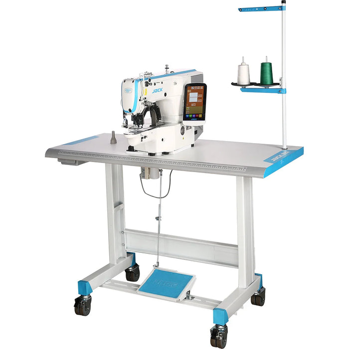 JK-1906GH-DII Direct Drive Computer-Controlled High Speed Shape-Tacking Industrial Sewing Machine with Complete Table and Stand