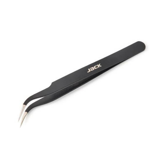 JACK® Tweezers with Curved Serrated Tip (811069)