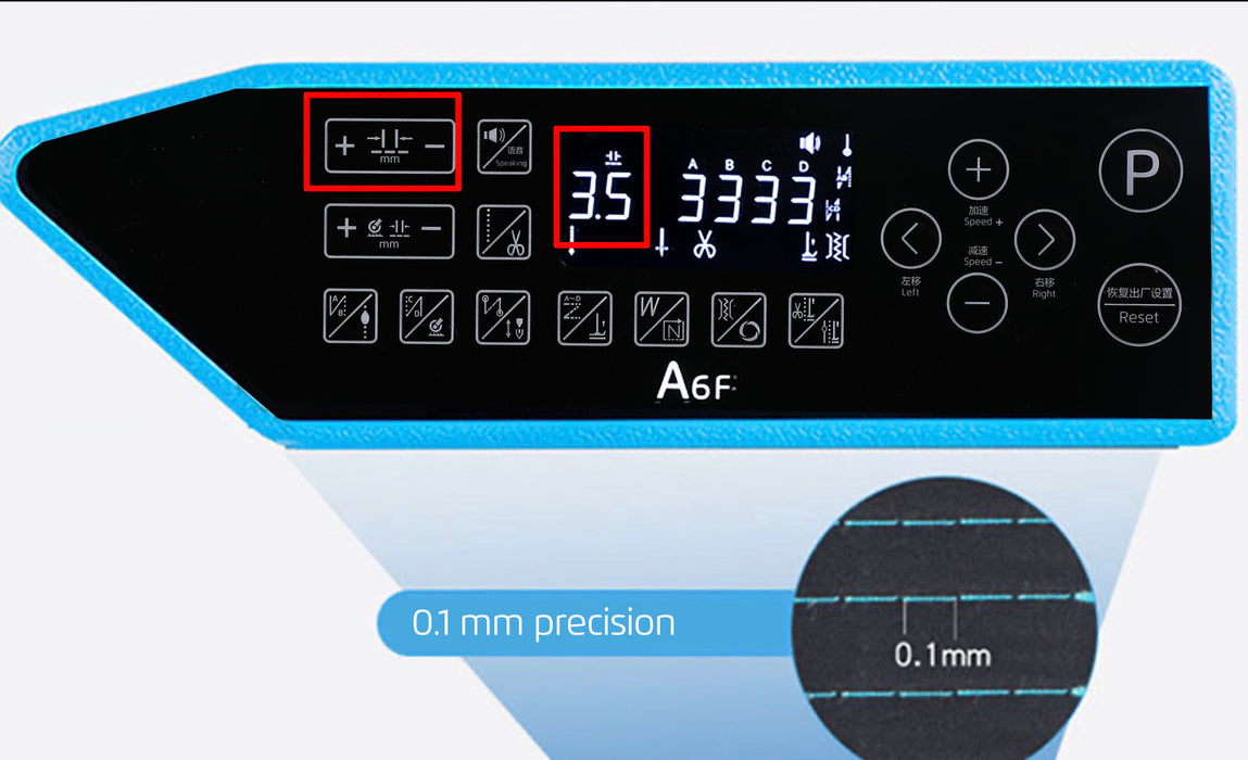 A6F-E-Q NEW DRY OIL PAN SYSTEM, SEMI OIL HEAD AND SMALL NEST DEVICE, WITH VOICE REMIND AND SHORT THREAD TRIMMING WITHIN 3,MM