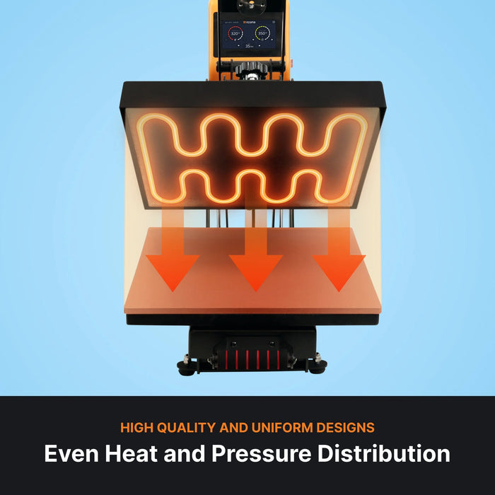 RICOMA® Auto Open 15” x 15” Flat Heat Press