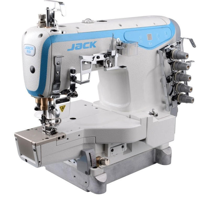 K5-D-D1GBX364 - CYLINDER BED COVERSTITCH SEWING MACHINE LEFT KNIFE TRIMMING MATERIAL WITH UNDER BED THREAD TRIMMER