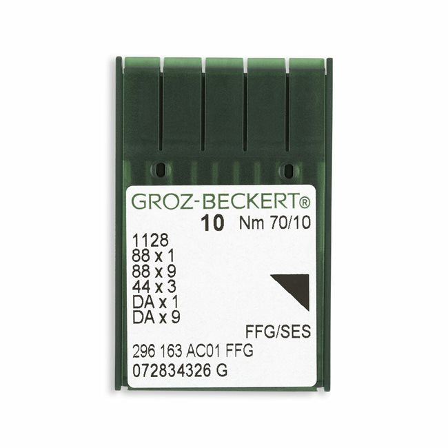 Groz-Beckert Light Ball Point Straight Stitch Industrial Machine Needles - Size 10 - 1128, 88x1, 88x9, 44x3, DAx1, DAx9 - 10/Pack