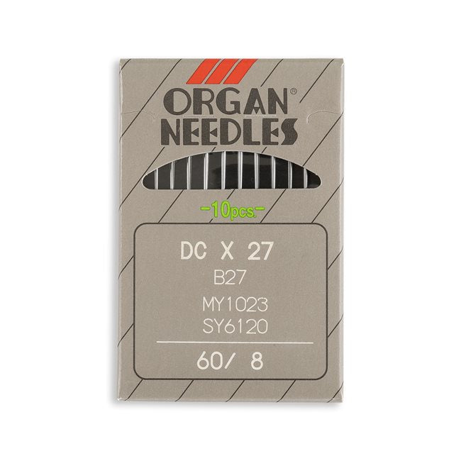 Organ Regular Point Machine Needles - Size 8 - DCx27, B27, MY1023, SY6120, RIM27 - 10/Pack