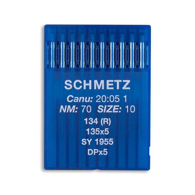 Schmetz Regular Point Industrial Machine Needles - 135x5 SERV 7, 134 (R), SY 1955, DPx5 - 10/Pack